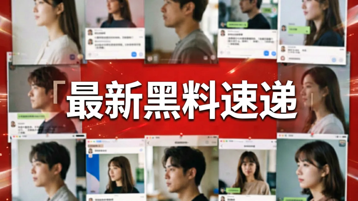 娱乐圈吃瓜黑料速报封面图，多位艺人头像与爆料热词拼贴呈现最新动态